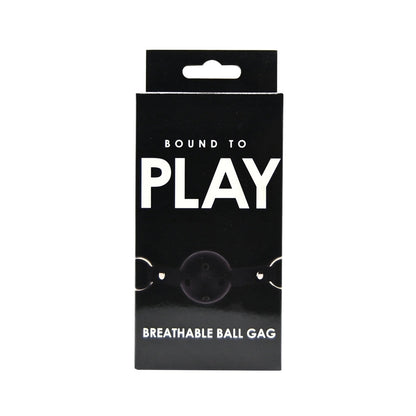 Bound to Play Breathable Ball Gag Black