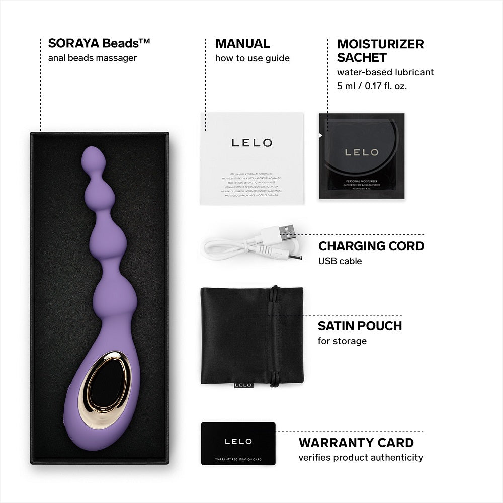 LELO Soraya Anal Beads Violet Dusk