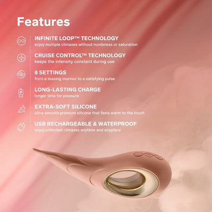 LELO Dot Cruise Clitoral Vibrator Peach Please