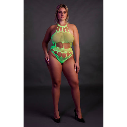 cut-out-thong-bodysuit-neon-green-plus-size